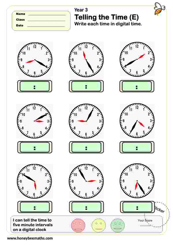 Telling the Time (E)